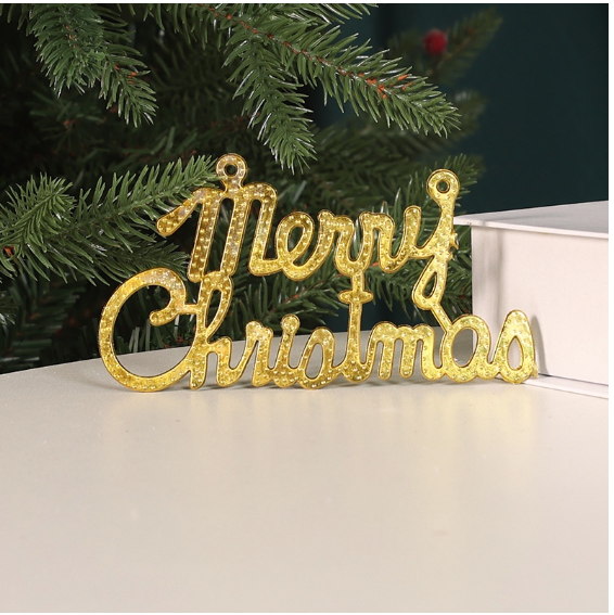 Chữ Merry Christmas Vàng Đủ Size Lớn Bé - Phụ Kiện Trang Trí Thiệp Noel Giáng Sinh, Cây Thông Làm Đồ Handmake DIY